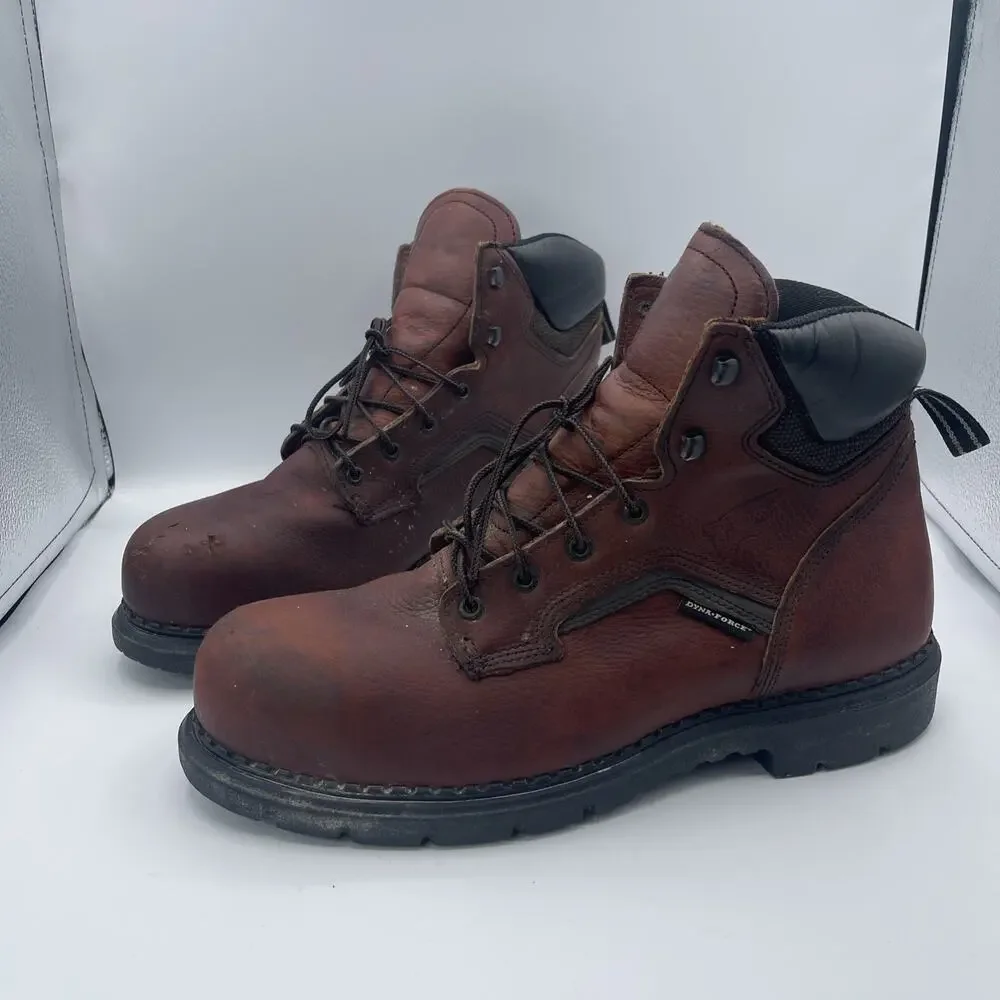 Red Wing Shoes 2226‎ DynaForce Steel Toe Work Boots Size 13 E Brown USA Safety